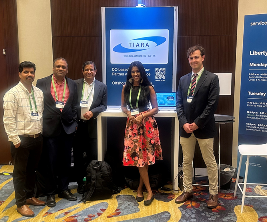 Tiara Software ServiceNow event participation in Washington DC
